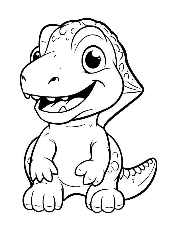 dinosaur coloring page