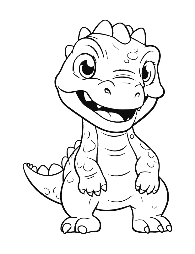 dinosaur coloring page