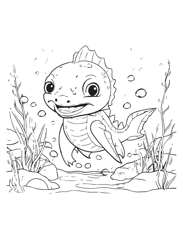 dinosaur coloring page