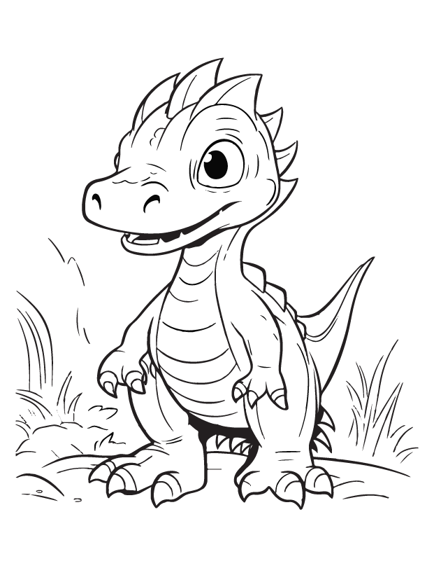 dinosaur coloring page