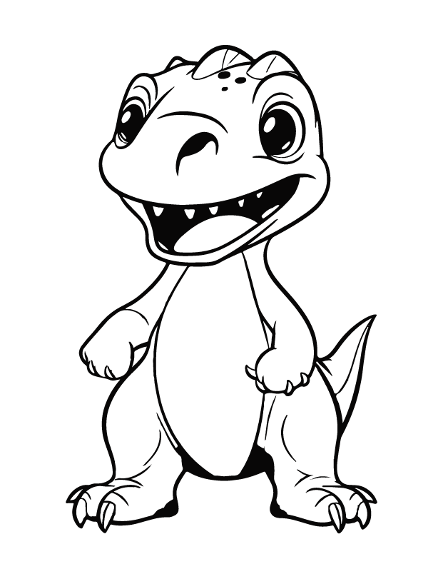 dinosaur coloring page