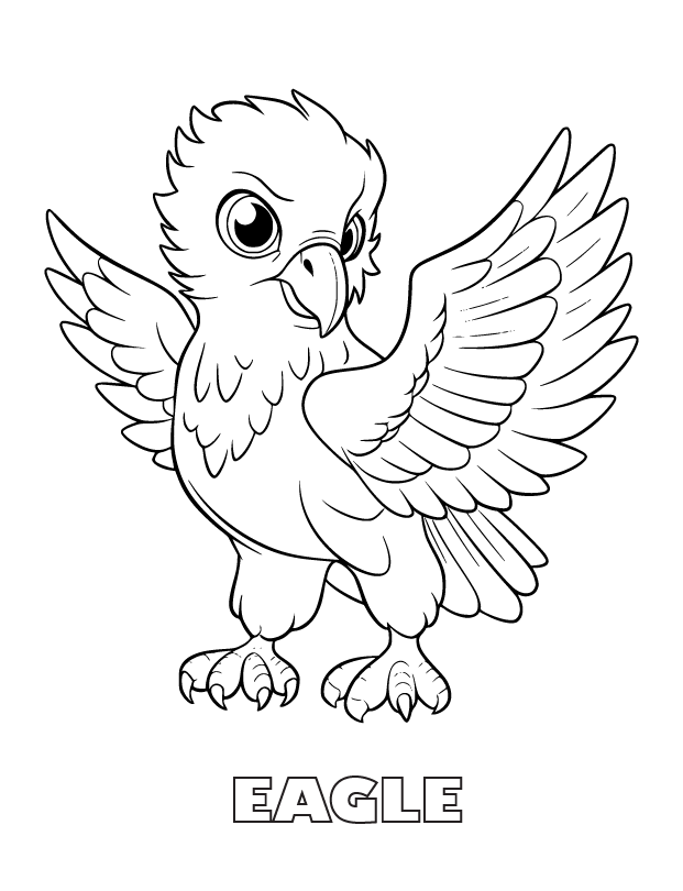 eagle coloring page