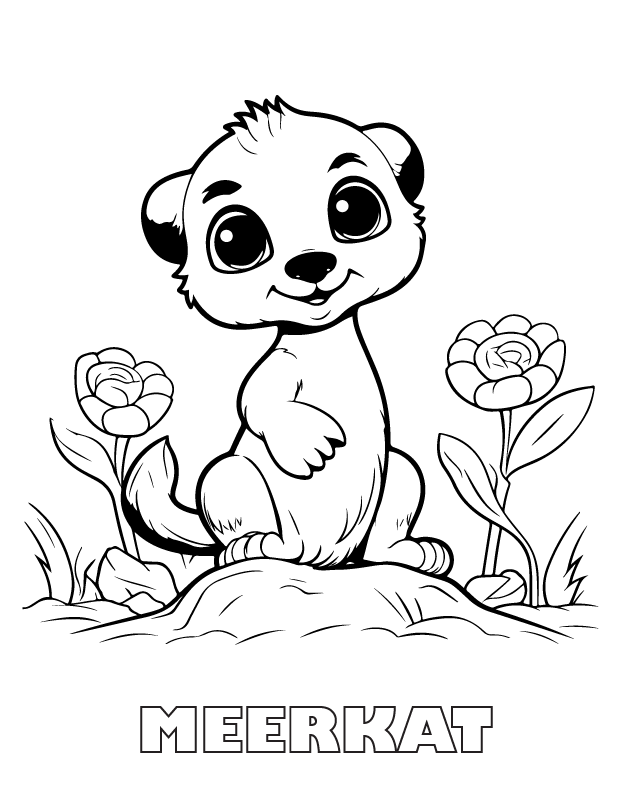 meerkat coloring page